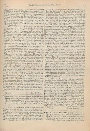 358-360 [Rezension] Weiss, N., La chambre ardente. Ètude sur la liberté de conscience en France sous François I et Henri II (1540 - 1550), suive d‘environ 500 arrêts inédits, rendus par le parlement de Paris de Mai 1547 a Mars 1550