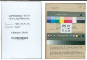 Entnazifizierung David Kaemper , geb. 31.05.1894 (Kaufmann)
