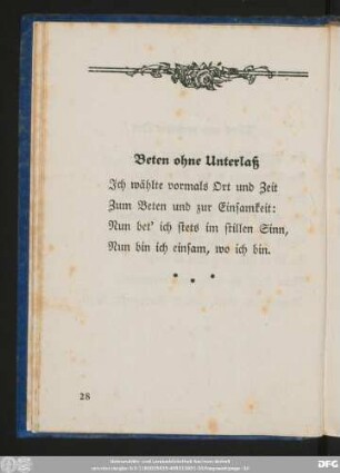 Beten ohne Unterlaß
