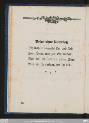 Beten ohne Unterlaß
