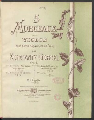 No. 5: Gavotte op. 1 No. 5