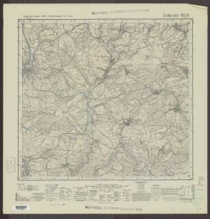 6509 St.Wendel ; Topographische Karte von Bayern 1:25.000 [Positionsblätter]