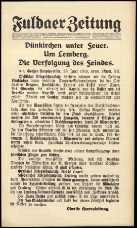 Ausgabe vom Mittwoch, den 23. Juni 1915.