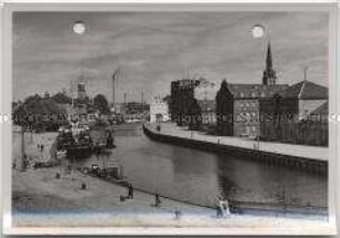 Memel, Fluß Dange mit Speichern