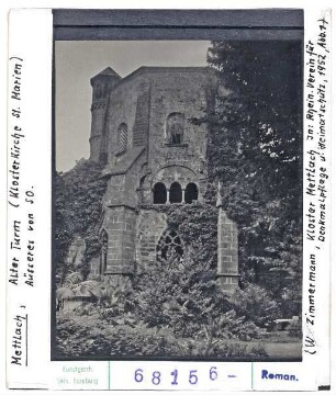 Mettlach, Alter Turm (Klosterkirche St. Marien) Äußeres von SO