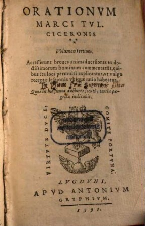 Orationum volumen tertium