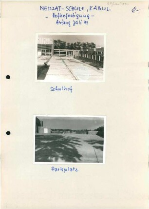 Nedjat-Schule, Kabul, 1970-1973