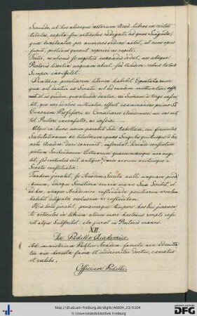 [fol. 50] De pedello academico