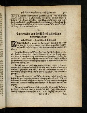 765-786, V. Von Christlicher haußhaltung und kinder-zucht