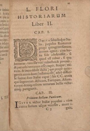 L. Flori Historiarum Liber II.