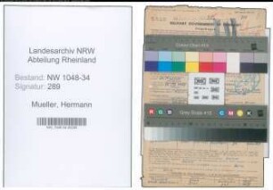 Entnazifizierung Hermann Mueller , geb. 25.08.1912 (Arzt)