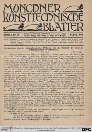 7: Raehlmanns neueste mikrochemische Analysen und die Technik der römisch-pompejanischen Wandmalerei, [3]