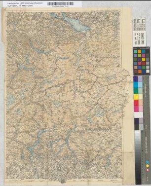 [Reisekarte der Ostschweiz]. Beilage zu Woerl's Führer: Schweiz (östliche Hälfte). Woerl's Reisebücher-Verlag-Leipzig