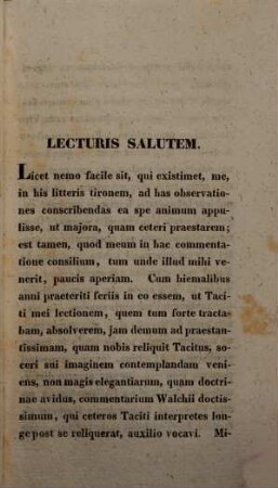 Observationes ad Taciti Agricolam : Diss. inaug. philol.