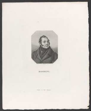 Porträt Gioachino Rossini (1792-1868)