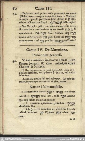 Caput IV, De Mutatione Punctorum generali
