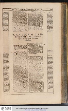 Canticum canticorum salomonis