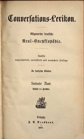 Brockhaus' Conversations-Lexicon : Vollständig in 15 Bänden, 7