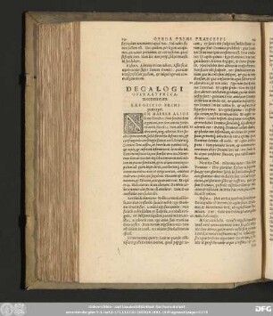 Decalogi Opera, Et Peccata contra eum.