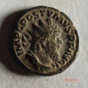 Römische Münze, Nominal Antoninian, Prägeherr Postumus, Prägeort nicht bestimmbar, Fälschung