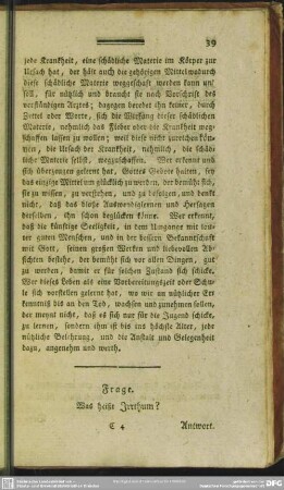 Frage. Was heißt Irrthum?