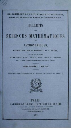 Tome Deuxieme. - Mai 1871.