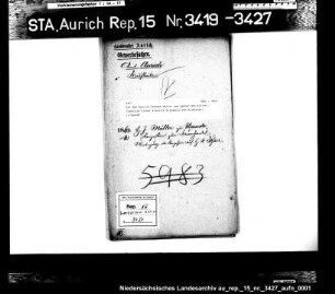 Die dem Hinrich Janssen Müller und später dem Hillert Cornelius Fisser erteilte Erlaubnis zum Kramhandel in Upende