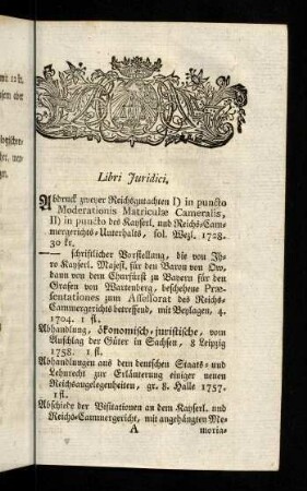 1-153, Libri Juridici