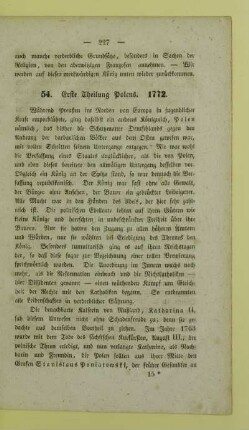 54. Erste Theilung Polens. 1772