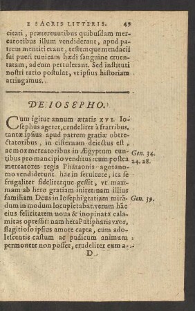 De Iosepho.