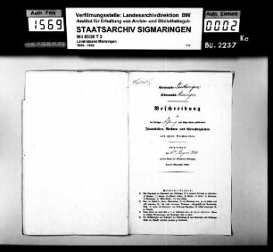 Laichingen: Vermögensverwaltung, Liegenschaften, Grundstock, Beschreibung der Stiftungsimmobllien, Rechte und Gerechtigkeiten