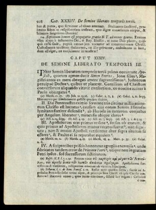 Caput XXIV. De Semine Liberato Temporis III