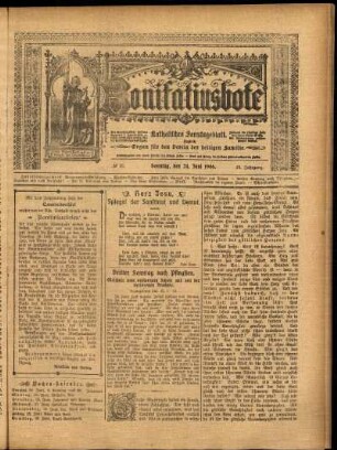 Erste Ausgabe vom Sonntag, den 24. Juni 1906.