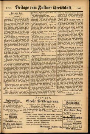 Zweite Ausgabe vom Donnerstag, den 30. November 1893.
