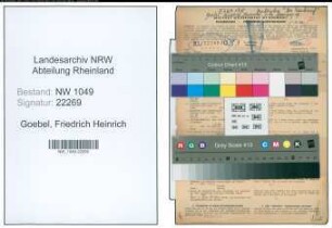 Entnazifizierung Friedrich Heinrich Goebel , geb. 10.05.1907 (Mitinhaber)
