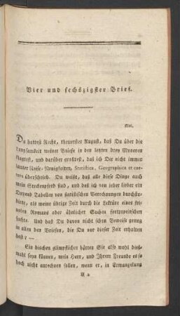 Vier und sechszigster Brief