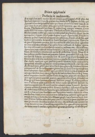 Prima epiphania de urinis