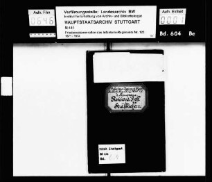 Revisionsheft zu den Strafbüchern der Kapitulanten und Mannschaften der 2. Kompanie 1894-1907