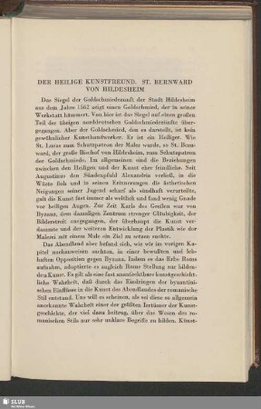 Der Heilige Kunstfreund. St. Bernward Von Hildesheim