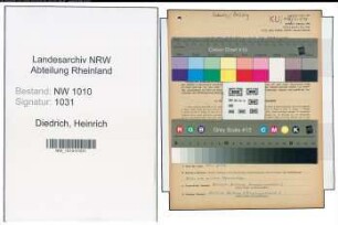 Entnazifizierung Heinrich Diedrich , geb. 05.09.1899 (Bauunternehmer)