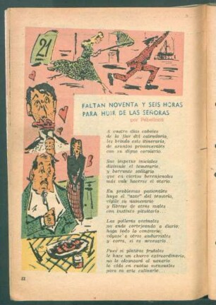 Faltan noventa y seis horas para huir de las señoras