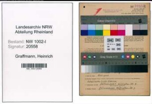 Entnazifizierung Heinrich Graffmann, geb. 11.04.1894 (Buchhalter)