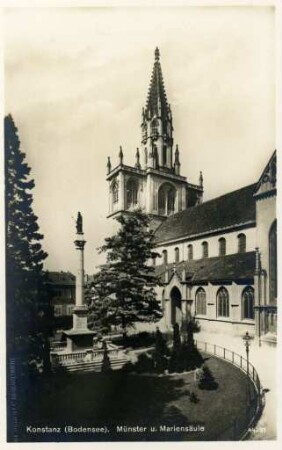Münster und Mariensäule in Konstanz