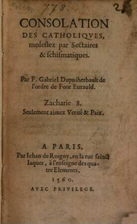 Consolation des Catholiques