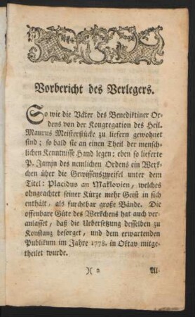Vorbericht des Verlegers