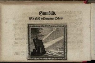 Sinnbild "Mit gluth geflammtem Schein"