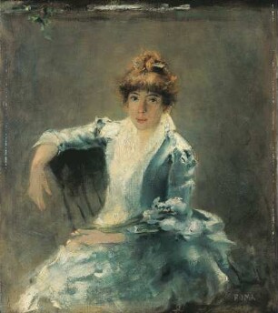 Sabine Lepsius, geb. Graef, als Braut
