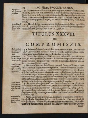 Titulus XXXVIII. De Compromissis.