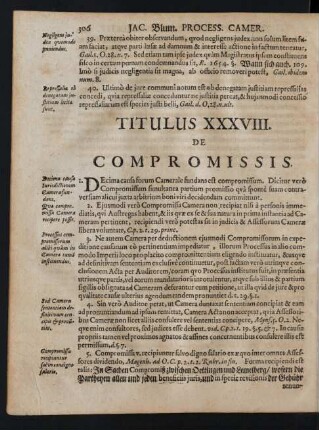 Titulus XXXVIII. De Compromissis.