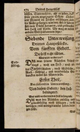 178-185, Siebende Unterweisung